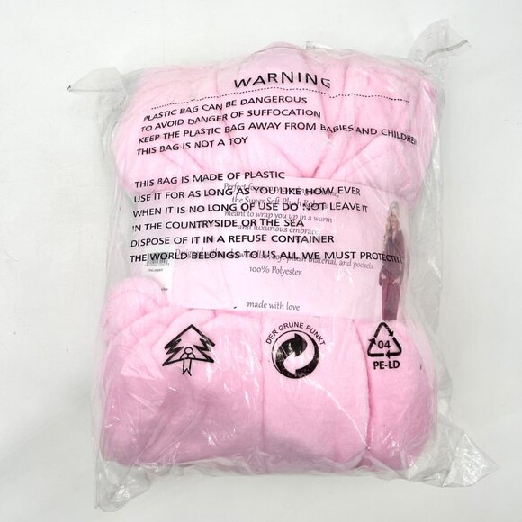 NWT PINK & GRAY SUPER SOFT PLUSH LEOPARD PRINT LOUNGE SPA ROBE - 2XL/3XL - Picture 7 of 7